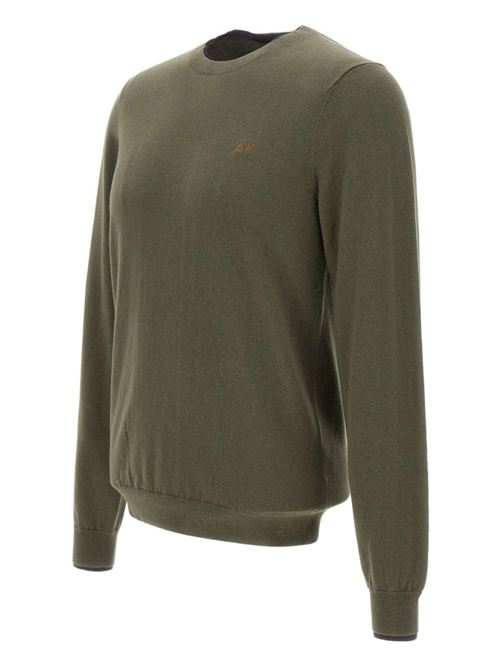 Maglia uomo girocollo verde militare SUN 68 | K4514174